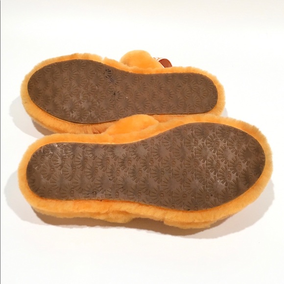 UGG OH YEAH PLUSH SLIDES ORANGE WOMEN 7 /YOUTH 5 - Picture 5 of 5